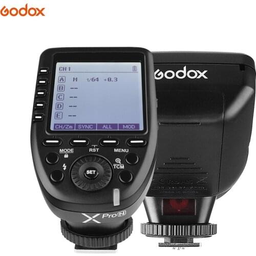 Godox Xpro-N i-TTL Flash Trigger Transmitter w/Large LCD Screen 2.4G X System Support TTL Autoflash 1/8000s HSS for Nikon Godox