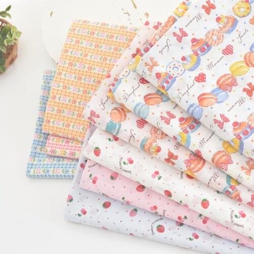 110cmX50cm/pcs Japanese imported TC polyester fabric Princess sweet Lolita Dress Baby Clothes shirt skirt clothing children