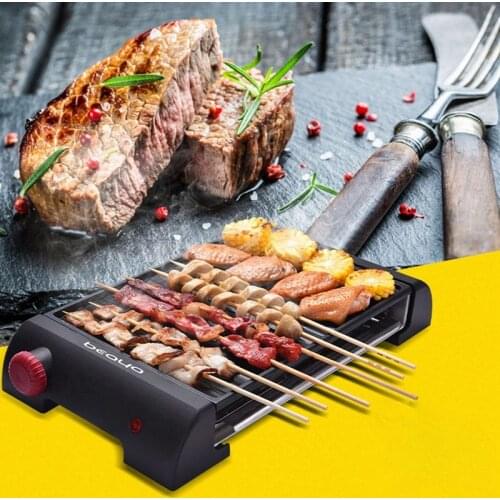 Portable Barbecue Electric Grill Griddles BBQ Gill Outdoor Camping Traveling Smokeless Non-Stick Tabletop BBQ Cooking Stove