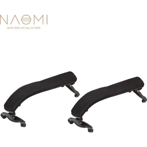 NAOMI 2 Pcs Adjustable Violin Shoulder Rest For 3/4 4/4 Fiddle Violin Adjustable Violin Shoulder Rest Plastic 4/4 Violin Parts