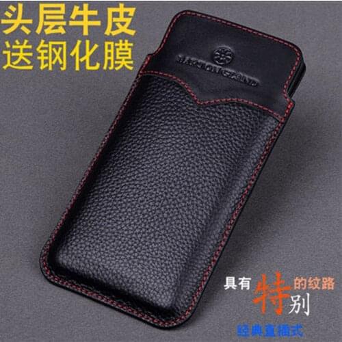 Luxury Genuine Leather Pouch Sleeve for Xiaomi CC9 Case Phone Protective Skin Shell for Xiaomi CC9e Free Screen Protector