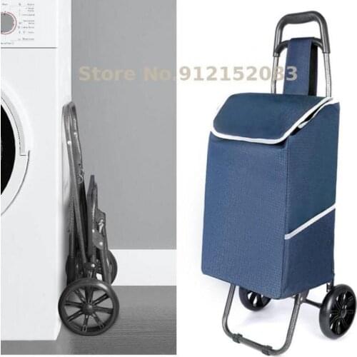Stair-climbing Shopping Cart Shopping Cart Small Trolley Luggage Trolley Folding Trailer Trolley Home Portable