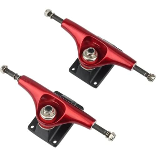Top!-2Pcs Generic 5 Inch Adult Skateboard Bracket Truck Accessory Aluminum Alloy Shock Resistant Skateboard Trucks
