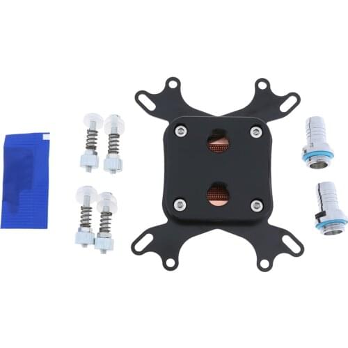 Universal CPU Water Cooling Block Nickel Plated Copper Base Inner Channel For Intel 775/1150/1155/1156/1366, AMD AM2/AM3/AM3