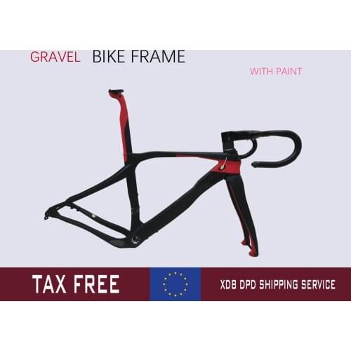 NEW 2022 Carbon Disc Gravel Frame Bike Racing Bicicleta Disk Grevil Bicycle Frameset Cyclocross Made In Taiwan Ship XDB DPD