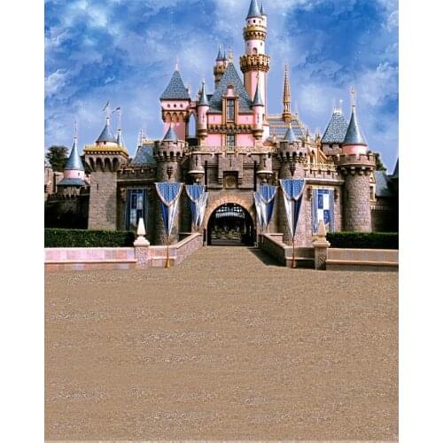 VinylBDS 10x10ft Background Majestic Castle Banner Photography Backdrops Children Backgrounds For Photo Studio 3232 LK