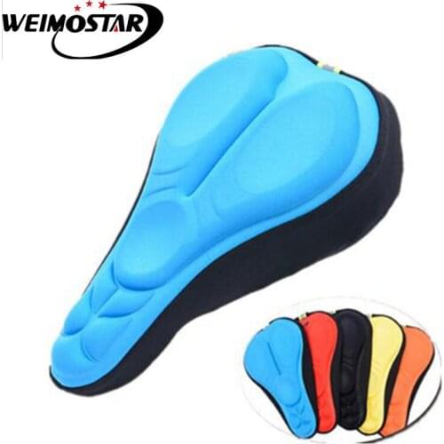 Weimostar 3D Soft Bicycle Saddle Cycling Silicone Seat Mat Thick Sponge MTB Bike Saddle Seat Cover Bicycle Parts Equipment