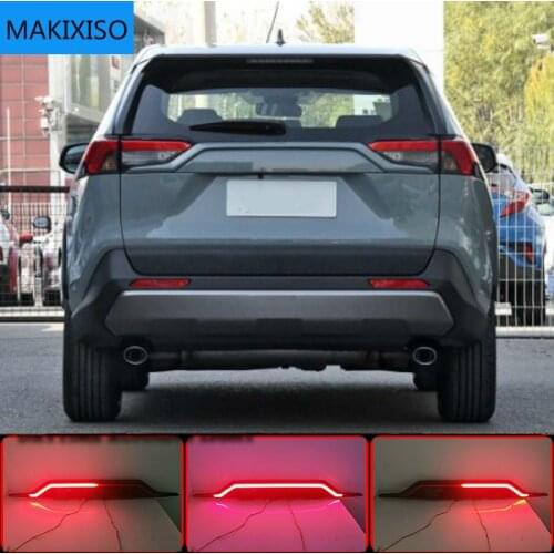 Rear Bumper Trunk Tail Light For Toyota RAV4 RAV 4 2019 2020 Car LED Rear Fog Lamp Brake Light Dynamic Turn Signal Reflector