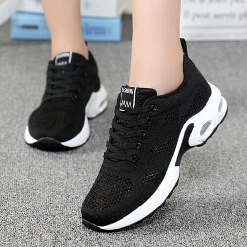Women Tennis ShoesTenis Mujer Hollow Air Cushion Pink Zapatos Mujer Breathable Mesh Sneakers Woman Sport Shoes Chaussures Femme