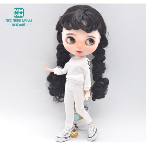 1pcs Blyth Azone OB23 OB24 Doll Clothes accessories Fashion sports suit white, gray, pink