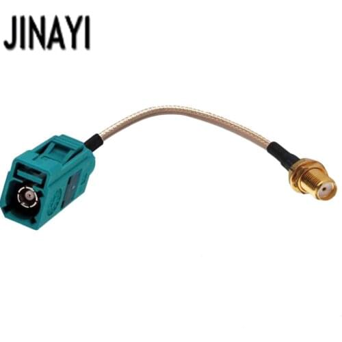 10pcs RG316 Cable Fakra Z Female to SMA Female GPS Antenna Extension Pigtail Cable 50ohm 10/15/20/30/50cm 1/2/3m