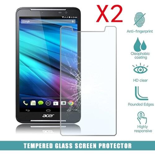 2Pcs Tablet Tempered Glass Screen Protector Cover for Acer Iconia Talk S Eye Protection Anti-Scratch Tempered Film