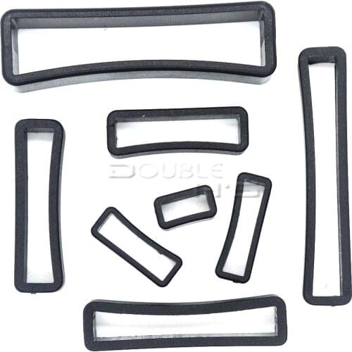 20pcs/lot Plastic Belt Loop Keeper Square Loop Buckles Belt Harness Backpack Straps