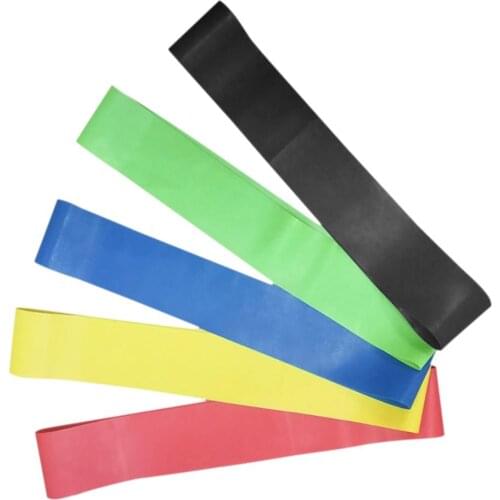 5pcs Resistance Band O-shaped Pull Ring Multi-functional Natural Latex Yoga Pull Rope Blet Fitness Dance Resistance Band