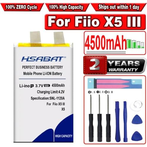 HSABAT 4500mAh Battery for Fiio X5 III Gen 3 Player