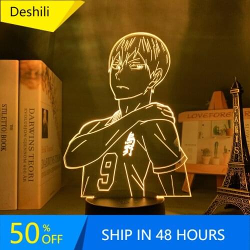 Anime Night Light Haikyuu Tobio Kageyama for Bedroom Decor Nightlight Kids Child Birthday Gift Manga 3d Lamp Kageyama Haikyu