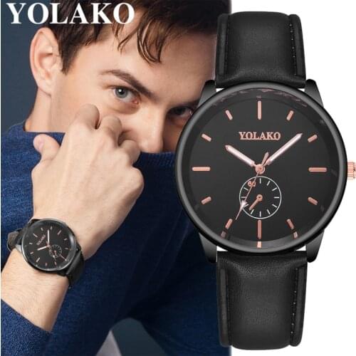 Popular Men Watches Simple Design Business Leather Band Analog Quartz Wrist Watch Classics Top Brand Luxury Sports Watches Gift