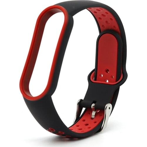 Double Color TPU Strap For Xiaomi Mi Band 5 4 3 6 Silicone Wristband Bracelet Replacement For Xiaomi Band 4 MiBand 3 4 5 6 Strap