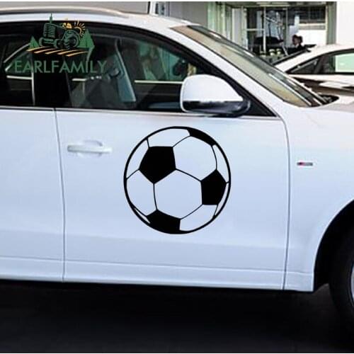 EARLFAMILY 48cm x 48cm 2x Soccer Ball Vinyl Sticker Decal Home Wall Decal Art Sticker Picture Hood Decals Graphics Car Stickers
