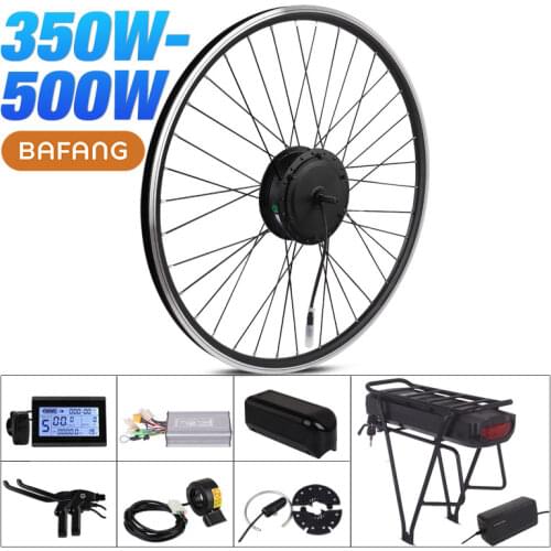 BAFANG Ebike Conversion Kit 36V 350W 48V 500W Electric Bicycle SWX02 Motor 8fun RM G020.350/500.D 20AH Battery Rack