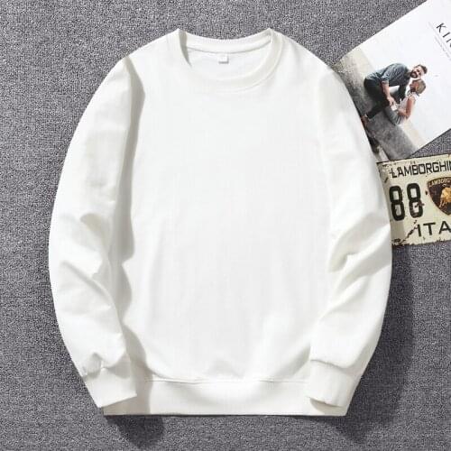 Fashion O-neck Hoodie Sweatshirt Hip Hop Autumn Men Long Sleeve Tees Pullover Casual Harajuku Sweatwear Cotton No Hooded Hoodies
