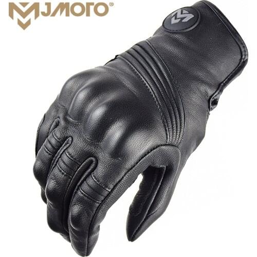 Goat Leather Retro Motorcycle Gloves Guantes Touch Screen Motorbike Motocross Racing Glove Summer For Harley Yamaha BMW Honda