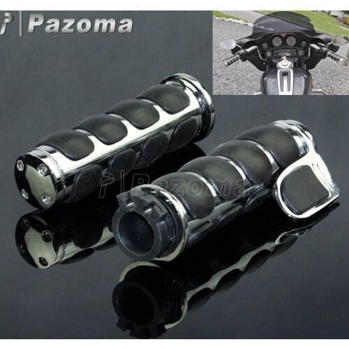 Retro Aluminum Motorbike Hand Grip Universal 1" 7/8" Handle Throttle Control Grip For Harley Suzui Honda BMW Triumph Ducati