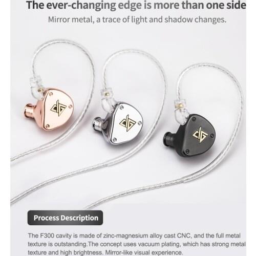 Newest AUGLAMOUR F300 earphone Light 10mm Biological Composite Diaphragm HIFI Dynamic Wired earphones Metal HiFi In-ear Earbuds