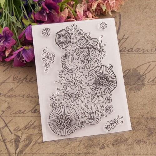 Ocean background Transparent Clear Silicone Stamp/Seal for DIY scrapbooking/photo album Decorative clear stamp sheets M1148