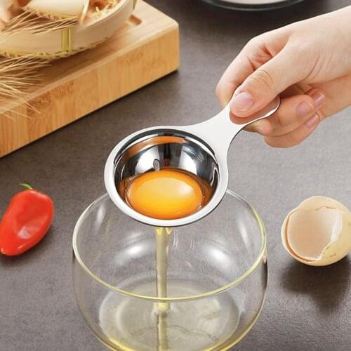 Stainless Steel Egg White Separator Household Eggs Yolk Filter Strainer Baking Tool Mini Egg Dividers Sieve Kitchen Accessories