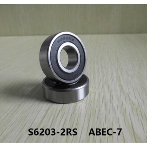 S6203-2RS S6203 2RS RS 17x40x12 mm ABEC-7 Stainless Steel hybrid Si3n4 ceramic bearing for fishing reel 17*40*12 6203 6203RS