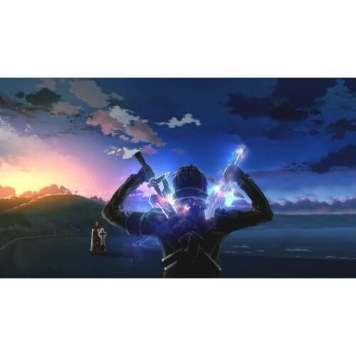 Sword Online SAO ALO Japan Anime 3 Silk Fabric Wall Poster Art Decor Sticker Bright