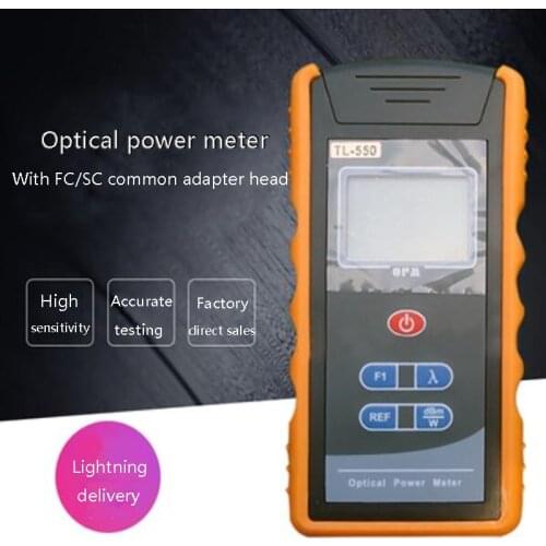 TL-550 optical power meter equipped with FC SC common adapter head high sensitivity dust-proof and drop-proof
