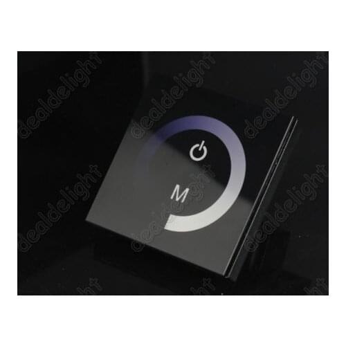 TM06 Single Channel Touch Panel LED Dimmer Controller Switch DC12V-24V 8A For Single Color LED Strip Light