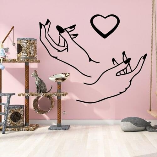 Diy Beauty salon Vinyl Wallpaper Wall Stickers For Beauty Salon Room Decor Wall Art Decal Girl Bedroom Vinyl Wall Sticker