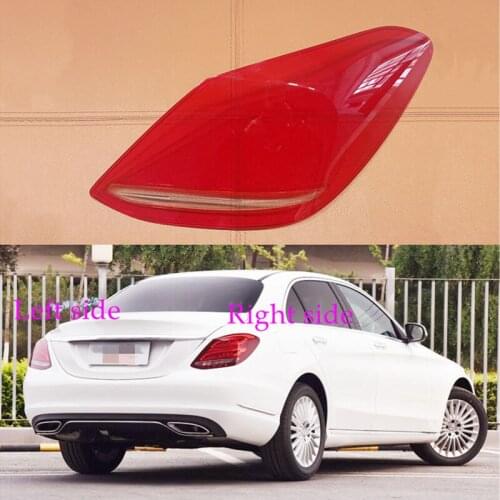 For Mercedes Benz C-Class W205 2015 2016 2017 2018 Rear Lights Cover Car Replacement Auto Rear Shell Cover