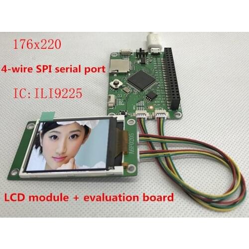 2.0 inch TFT LCD screen LCD support 4 line SPI serial port ILI9225 wiring 176x220 15PIN