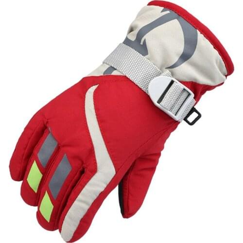1Pair Kids Skiing Winter Snow Gloves Keep Warm Waterproof Children Ski Windproof Thickening Gloves For Girls And Boys