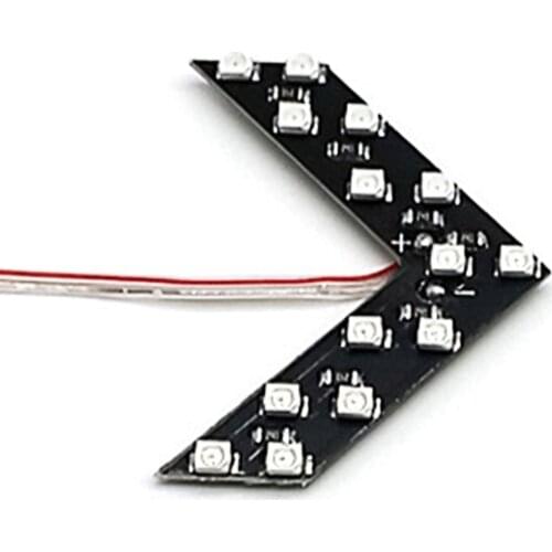 1PC hot selling Car Arrow LED Lights Indicator 14 LED 3528SMD Car Rearview Side Mirror Turn Signal Light