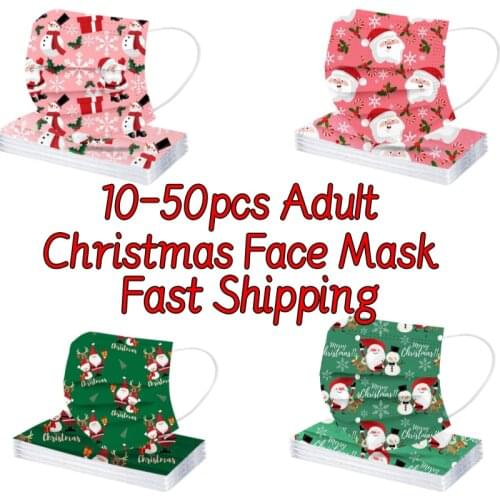 10/50pc Halloween Cosplay Adult Print Disposable Breathable Mask For Face Mascarillas Desechables Fashion Masque Jetables Маска