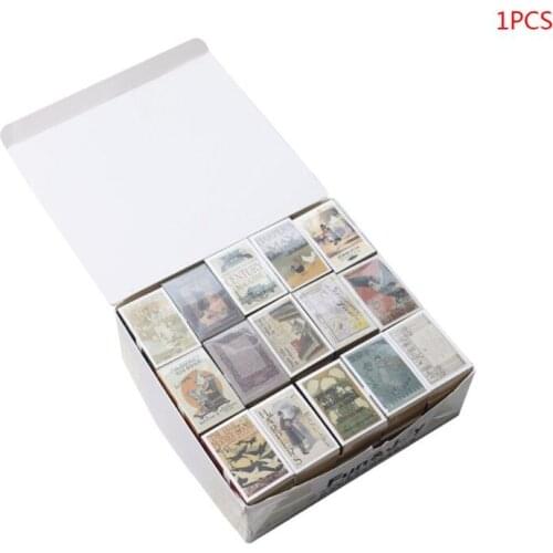 122 Sheets Mini Memo Pad Retro Matchbox Pattern Notebook Tearing Sticky Notepad Office School Stationery Supplies Kids Gifts