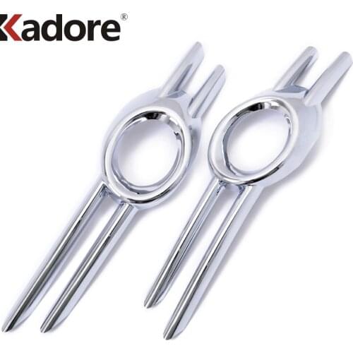 For Volkswagen For VW Passat CC 2009 2010 2011 2012 ABS Chrome Front Fog Light Lamp Cover Trim Foglights Frame Car Styling 2pcs
