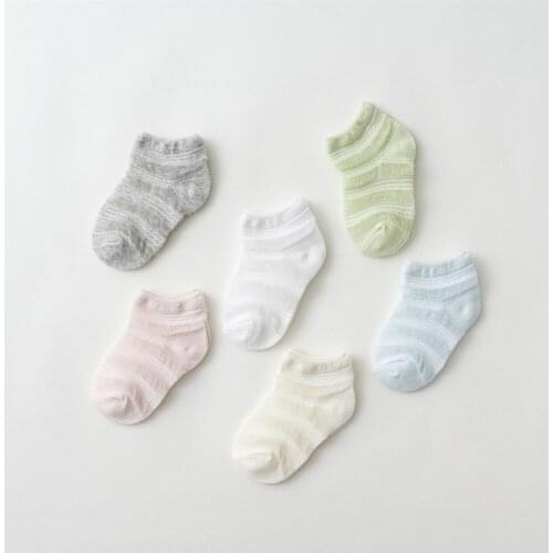 20 Pairs/lot Baby Socks Sweet Girls Boys Sock 0-5Y Summer Unisex Cotton Yarn Ankle Socks Newborn Pack Kids Socken Wholesale