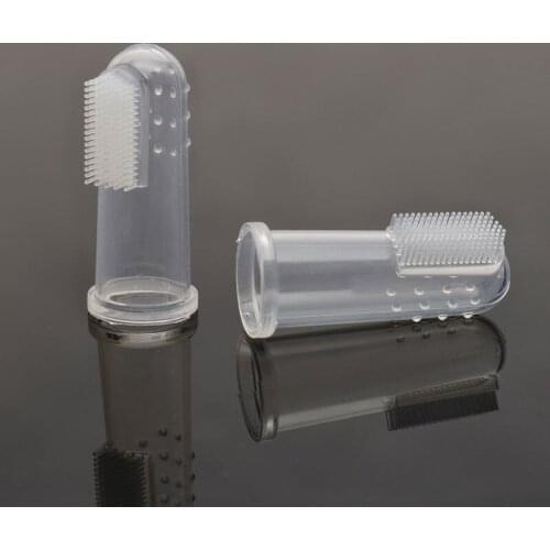 6Pcs Dog Cat Soft Finger Toothbrush Food Grade Material Dog Pet Health Brush Cleaning Tool 2018ing