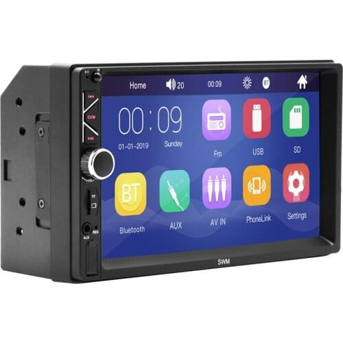 7" 2DIN HD Car Multimedia Player Touch Screen Auto Stereo MP5 Bluetooth USB TF FM Player