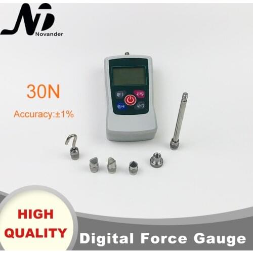 Free Shipping Digital Force Gauge 30N 3kg 6.5Lb Economic Dynamometer Force Gauge Push Pull Tester Meter Measuring Instruments