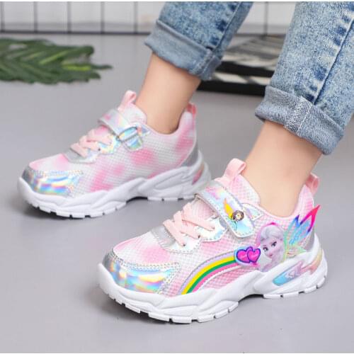Disney cartoon led lights frozen elsa baby sandals for girls summer childrens baby shoes soft sole sandals