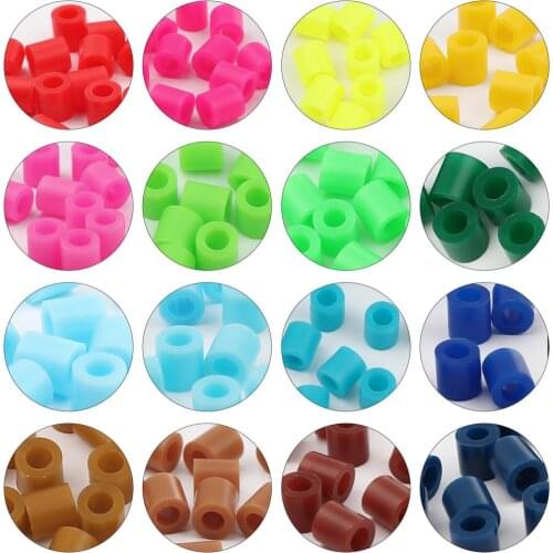 2000 PCs Acrylic Pony Bubblegum Beads For Jewelry Making Cylinder Dark Red About 5mm x 5mm, Hole: Approx 2.9mm