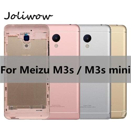 For Meizu M3S Back Battery Cover Rear Door Housing Case For Meilan 3s mini Battery Cover With Camera Lens Side Buttons M3s