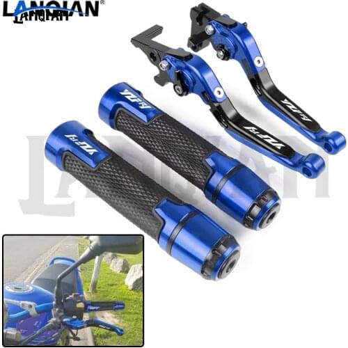 For Yamaha YZF R1 YZF-R1 Motorcycle CNC Brake Clutch Lever & 7/8 22MM Handlebar Grips YZFR1 2004-2014 2005 2006 2007 2008 2009
